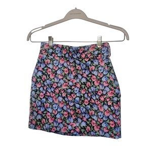 Zara Floral Printed Mini Skirt - size XS
